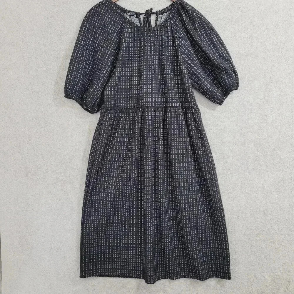 Zara Black and White Midi Dress—L